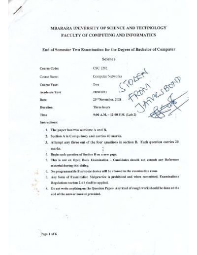 Computer Networks past paper (2021) 1 · jupyterdocs
